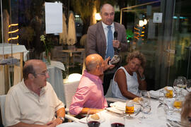 Cena Homenaje a profesores y PAS jubilados de la Facultad de Económicas. Restaurante El Palmeral. Septiembre de 2015
