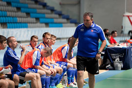 Partido Eslovaquia contra Alemania. 14º Campeonato del Mundo Universitario de Fútbol Sala 2014 (FUTSAL). Antequera. Julio de 2014