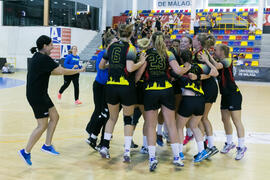 Partido Universidad de Aveiro - Universidad de Colonia. Categoría Femenina. Campeonato Europeo Universitario de Balonmano. Antequera. Julio de 2017