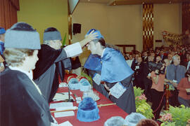 Apertura del Curso Académico 1999/2000 de la Universidad de Málaga. Paraninfo. Octubre de 1999