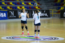 Partido Universidad Ovidius de Constanta - Universidad de Málaga. Categoría femenina. Campeonato Europeo Universitario de Balonmano. Antequera. Julio de 2017