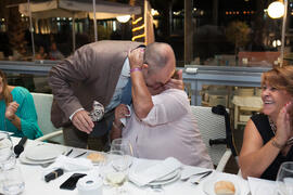 Cena Homenaje a profesores y PAS jubilados de la Facultad de Económicas. Restaurante El Palmeral. Septiembre de 2015