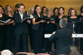 Coro de la Universidad de Málaga. Inauguración del XXVI Encuentro Anual de la Asociación Von Humboldt de España. Edificio del Rectorado. Septiembre de 2017