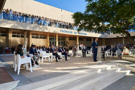 Discurso de José Pablo Lara. Homenaje a los sanitarios en la Facultad de Medicina de la Universidad de Málaga. Campus de Teatinos. Octubre de 2021
