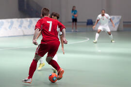 Partido Omán contra Bielorrusia. 14º Campeonato del Mundo Universitario de Fútbol Sala 2014 (FUTSAL). Antequera. Julio de 2014