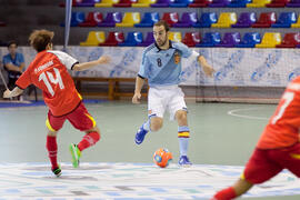 Partido Tailandia contra España. 14º Campeonato del Mundo Universitario de Fútbol Sala 2014 (FUTSAL). Antequera. Julio de 2014