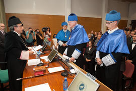 Investidura como Doctor "Honoris Causa" de Hans-Dieter Wienberg por la Facultad de Ciencias de la Universidad de Málaga. Rectorado. Mayo de 2016