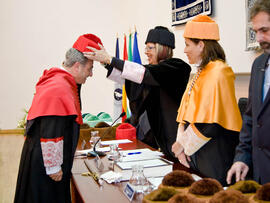 Investidura de nuevos doctores por la Universidad de Málaga 2010. Paraninfo. Enero de 2010