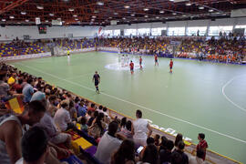 Partido Israel contra España. 14º Campeonato del Mundo Universitario de Fútbol Sala 2014 (FUTSAL). Antequera. Julio de 2014