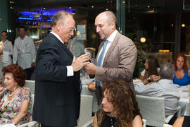Cena Homenaje a profesores y PAS jubilados de la Facultad de Económicas. Restaurante El Palmeral. Septiembre de 2015