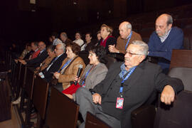 Asistentes al programa de Radio Nacional de España "Juntos paso a paso". 3º Congreso Internacional de Actividad Físico-Deportiva para Mayores de la Universidad de Málaga. Palacio de Ferias y Congresos de Málaga. Marzo de 2009
