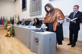 Raquel Barco Moreno toma posesión como nueva vicerrectora de Smart-Campus de la Universidad de Málaga. Paraninfo.  Enero de 2016