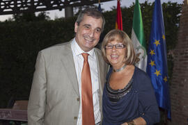Cena de gala con motivo al homenaje para los jubilados y personal que cumple 25 años de servicio en la Universidad de Málaga. Jardín Botánico. Junio de 2010
