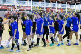 Partido Universidad de Aveiro - Universidad de Colonia. Categoría Femenina. Campeonato Europeo Universitario de Balonmano. Antequera. Julio de 2017