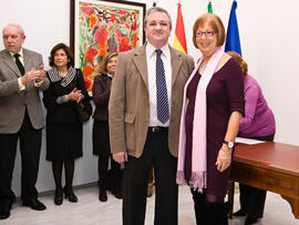 Toma de posesión de nuevos catedráticos y profesores titulares de la Universidad de Málaga. Edificio del Rectorado. Enero de 2010