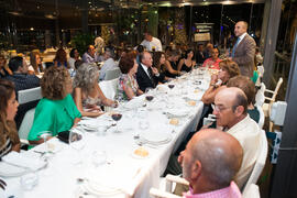Cena Homenaje a profesores y PAS jubilados de la Facultad de Económicas. Restaurante El Palmeral. Septiembre de 2015