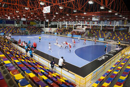 Partido Rusia - Polonia. Categoría femenina. Campeonato del Mundo Universitario de Balonmano. Antequera. Julio de 2016