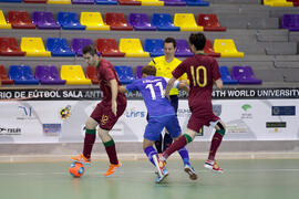 Partido Tailandia contra Portugal. 14º Campeonato del Mundo Universitario de Fútbol Sala 2014 (FUTSAL). Antequera. Julio de 2014