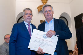 Entrega de Título de Socio. 230º Aniversario de la Sociedad Económica Amigos del País. Plaza de la Constitución. Septiembre de 2019
