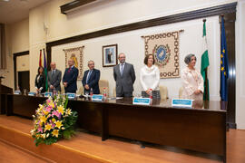 Mesa presidencial. Celebración de San Lucas. Facultad de Medicina. Noviembre de 2019