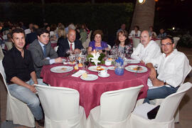 Cena de gala con motivo al homenaje para los jubilados y personal que cumple 25 años de servicio en la Universidad de Málaga. Jardín Botánico. Junio de 2009
