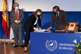 Toma de posesión de Nuria Rodríguez Ortega como nueva catedrática del Área de Historia del Arte de la Universidad de Málaga. Paraninfo. Diciembre de 2021