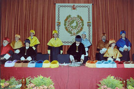 Apertura del Curso Académico 1999/2000 de la Universidad de Málaga. Paraninfo. Octubre de 1999