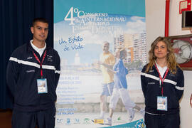 Voluntarios del 4º Congreso Internacional de Actividad Físico-Deportiva para Mayores. Escuela Técnica Superior de Ingeniería Informática y Telecomunicaciones. Marzo de 2011