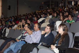 Asistentes a la ponencia de clausura del 4º Congreso Internacional de Actividad Físico-Deportiva para Mayores. Escuela Técnica Superior de Ingeniería Informática y Telecomunicaciones. Marzo de 2011