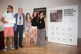 La Asociación Científica de Economía y Dirección de Empresa premia a la Facultad de la Universidad Miguel Hernández de Elche. Entrega de premios en el Paraninfo de la Universidad de Málaga. Olimpiada Española de Economía, Fase Nacional. Junio de 2015
