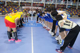 Partido Japón - Rumanía. Categoría femenina. Campeonato del Mundo Universitario de Balonmano. Antequera. Junio de 2016