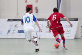 Partido Eslovaquia contra República Checa. 14º Campeonato del Mundo Universitario de Fútbol Sala 2014 (FUTSAL). Antequera. Julio de 2014