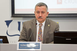 Telémaco Talavera Siles. Propuesta de conclusiones en el X Pleno del Consejo Universitario Iberoamericano (CUIB). Rectorado. Marzo de 2012
