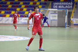 Partido Irán contra Rusia. 14º Campeonato del Mundo Universitario de Fútbol Sala 2014 (FUTSAL). Antequera. Julio de 2014