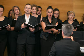 Coro de la Universidad de Málaga. Inauguración del XXVI Encuentro Anual de la Asociación Von Humboldt de España. Edificio del Rectorado. Septiembre de 2017