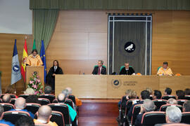 Investidura como Doctor "Honoris Causa" de Manuel Molina Lozano por la Facultad de Turismo de la Universidad de Málaga. Rectorado. Abril 2016