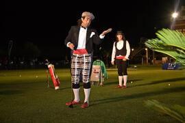 Actuación del trío humorístico. Inauguración del Campeonato Mundial Universitario de Golf. Antequera Golf. Junio de 2010