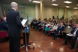 José Juan Benítez Rochel en la clausura del 50 Aniversario de la Facultad de Económicas. Facultad de Ciencias Económicas y Empresariales. Marzo de 2016