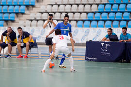 Partido Brasil contra Iran. 14º Campeonato del Mundo Universitario de Fútbol Sala 2014 (FUTSAL). Antequera. Julio de 2014