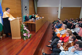 Investidura como Doctor "Honoris Causa" de Manuel Molina Lozano por la Facultad de Turismo de la Universidad de Málaga. Rectorado. Abril 2016
