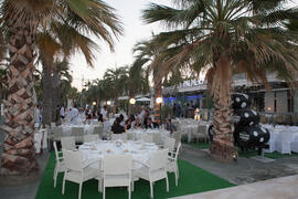 Cena de gala en el restaurante El Palmeral. Olimpiada Española de Economía, Fase Nacional. Puerto de Málaga Muelle 2 El Palmeral de las Sorpresas. Junio de 2015