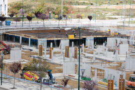 Construcción de la nueva Facultad de Psicología. Campus de Teatinos. Abril de 2018