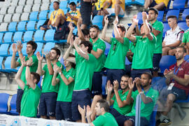 Asistentes al partido Brasil contra Portugal. 14º Campeonato del Mundo Universitario de Fútbol Sala 2014 (FUTSAL). Antequera. Julio de 2014