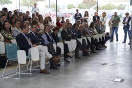 Asistentes a la inauguración de la nueva Facultad de Psicología y Logopedia de la Universidad de Málaga. Campus de Teatinos. Octubre de 2022
