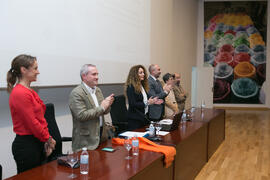 Mesa presidencial en la graduación de Alumnos de Másters de la Facultad de Ciencias Económicas y Empresariales de la Universidad de Málaga. Paraninfo. Mayo de 2017