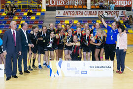Universidad de Colonia primera clasificada en la categoría femenina. Campeonato Europeo Universitario de Balonmano. Antequera. Julio de 2017