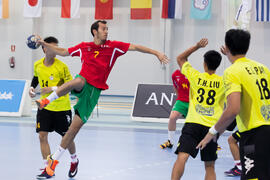 Partido Portugal - China Taipei. Categoría masculina. Campeonato del Mundo Universitario de Balonmano. Antequera. Julio de 2016