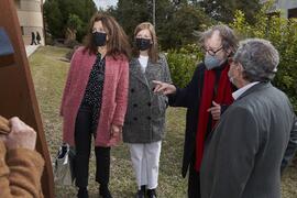 Inauguración de la escultura "Otro Vínculo", de Perry Oliver. Facultad de Filosofía y Letras. Campus de Teatinos. Enero de 2022