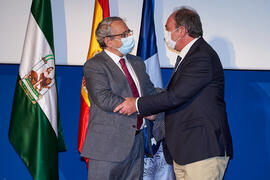 Toma de posesión de Luis Miguel Real Navarrete como nuevo profesor titular del Área de Bioquímica y Biología Molecular de la Universidad de Málaga. Paraninfo. Diciembre de 2021