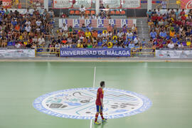 Partido España contra República Checa. 14º Campeonato del Mundo Universitario de Fútbol Sala 2014 (FUTSAL). Antequera. Julio de 2014